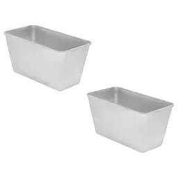 Форма хлібна для випічки стандартного хліба у вигляді цеглинки Л7 алюміній (22х11х11.5 см) 2, Полімет Сірий 86430