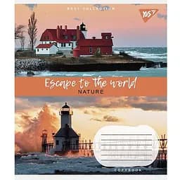 Набор тетрадей общих Yes Escape to the world, А5, в клетку, 24 листа (766633)