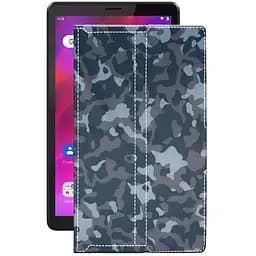 Чохол StatusCASE з екошкіри для планшету Lenovo Tab M8 (3rd Gen) Хаки-синій