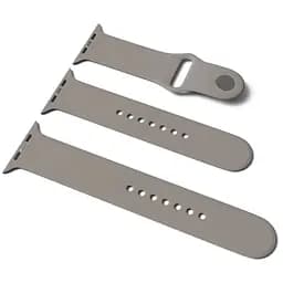 Силиконовый ремешок для Apple Watch Sport Band 38/40/41/42mm(ser.10) (S/M&M/L) 3pcs Серый / Dark Gray