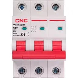 Модульный автоматический выключатель CNC YCB9-80M 3P C50 6ka