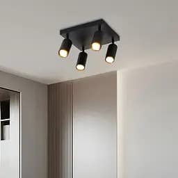 Спот INN-23196BK черный на 4 плафона