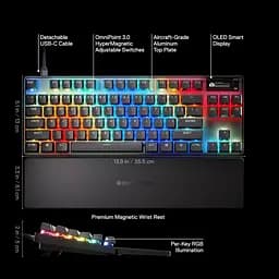 Клавіатура SteelSeries Apex Pro TKL Gen 3 UA (64740) - мініатюра 11