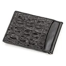 Затискач з натуральної шкіри крокодила Crocodile Leather 12х 8.5 см acs0032266 - мініатюра 2