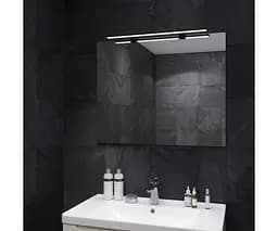 Дзеркало Sanwerk Сімплі "Мініма" 80x65 зі світильником LED "Смарт" black AL 60 см (ZS0000351)