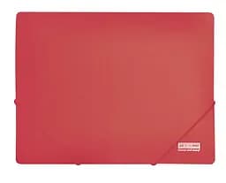 Папка пластиковая, А4, на резинках, Jobmax, красная, 2 шт.