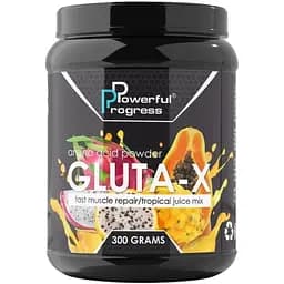 Аминокислота Powerful Progress L-Glutamine, 300 грамм - Фруктовый пунш