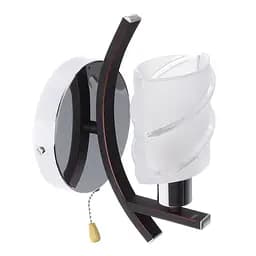 Бра Brille BR-591W/1 настенное накладное с выключателем классическое E14 CH+W