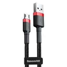 Дата кабель Baseus Cafule USB to MicroUSB Cable 1.5A (2m) (CAMKLF-C) Красный/Черный