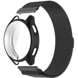 Комплект Tamister для годинника Xiaomi Watch 2 чорний (чохол + металевий ремінець 22 мм)