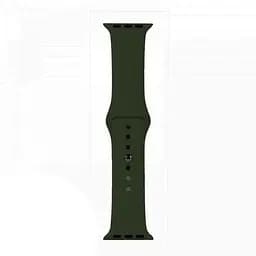 Ремінець Apple Watch Silicone 42/44/45/46/49 мм Dark Olive L (35) (34) - мініатюра 2