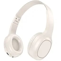 Накладные беспроводные наушники Hoco W46 Charm Milky White