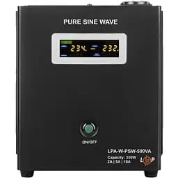 ДБЖ з правильною синусоїдою LogicPower 12V LPA-W-PSW-500VA 350 Вт 2A/5A/10A