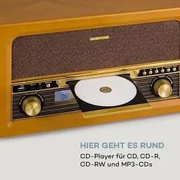 Стереосистема ретро Auna Belle Epoque Retro Stereo (10040054) Коричневий - мініатюра 2