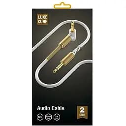 Аудіокабель Luxe Cube Mini-Jack 3.5 AUX Spring 1.2м. White