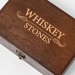Подарунковий набір Whiskey Stones "Сталевий" коричневий - 6 сталевих кубиків для охолодження віскі - мініатюра 10