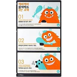 Набір для очищення носа A'PIEU Goblin Blackhead 3-Step Nose Pack, 6 г