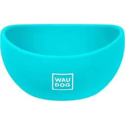 Миска для котів та малих порід собак Waudog Silicone, 250 мл, блакитна