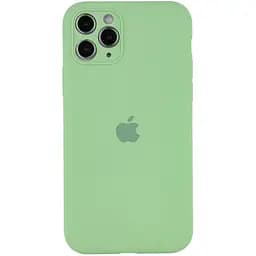 Чохол Silicone Case Full Camera Protective AA для Apple iPhone 12 Pro Max 6.7" М'ятний / Mint