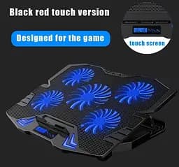 Охолоджувальна підставка для ноутбука 15.6 дюйма Ice Coorel K-5 Led Blue 5xfans - мініатюра 7