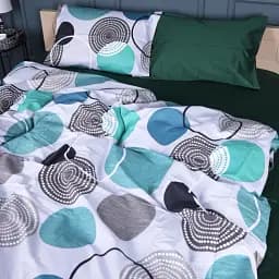 Наволочка MirSon Сатин 22-1405 Geometry Bliss 50х70 см смарагдова (2200010594027) - мініатюра 4