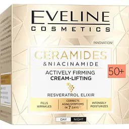 Активно зміцнюючий крем-ліфтинг Eveline Ceramidy & Niacynamid 50+ 50 мл