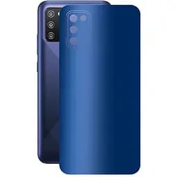 Захисна плівка StatusSKIN для Samsung Galaxy F02s E025 Корпус Вініл Синій матовий - мініатюра 1