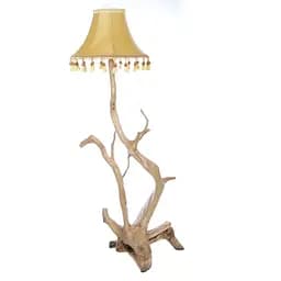 Торшер з дерева з абажуром FLT-40