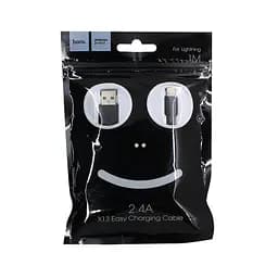 Кабель Hoco X13 Easy charged Lightning charging cable L-1 м Чорний - мініатюра 2