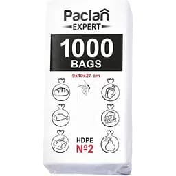Пакеты фасовочные Paclan №2, 9х10х27 см, 1000 шт.