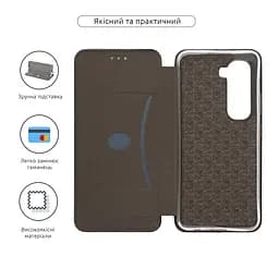 Чехол-книжка для Infinix Hot 50 Pro Plus 4G, G-Case, черный, кожаный чехол-книжка из экокожи (PU) и TPU, с магнитом, с подставкой и вместительным кардхолдером, противоударный, защита всего корпуса, ArmorStandart (ARM84473) - мініатюра 3