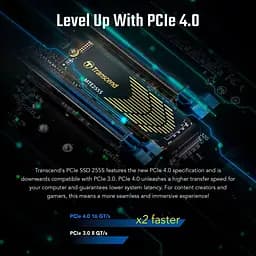 Накопичувач SSD Transcend m.2 NVMe 2TB PCIe 4.0x4 3D NAND (TS2TMTE255S) - мініатюра 5