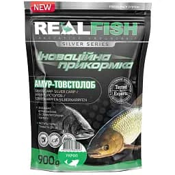 Прикормка Real Fish Silver Series Товстолоб-амур Кріп 0.9kg