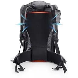 Рюкзак Naturehike Rock NH19BP095 60+5 л графіт в клітинку - мініатюра 3