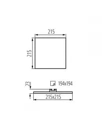 Точковий світильник Kanlux 29598 Arel LED DL 25W-NW - мініатюра 2