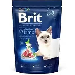 Сухой корм Brit Premium Cat by Nature Sterilized Lamb для стерилизованных кошек с ягненком 1500 г