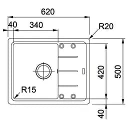 Franke BASIS BFG 611-62 [114.0565.090] - мініатюра 2