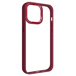 Чехол для Apple iPhone 14 Pro Max, UNIT2, бордовый, ударопрочный, прозрачный противоударный чехол-накладка из TPU и поликарбоната (PC), с защитными бортиками, защита всего корпуса от ударов и царапин, ArmorStandart (ARM69964)