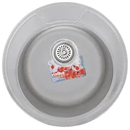 Кухонна мийка Haiba 490 satin HB0534, Нержавіюча сталь