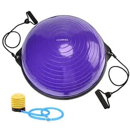 Балансировочная платформа (полусфера) Cornix Bosu Ball 58 см с эспандерами Violet XR-0454