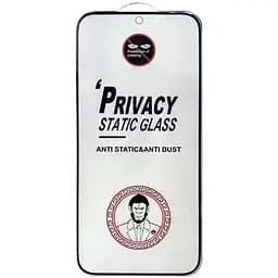 Захисне скло Privacy 5D (тех.пак) для Xiaomi 13T / 13T Pro / Redmi Note 13 4G Чорний - мініатюра 2