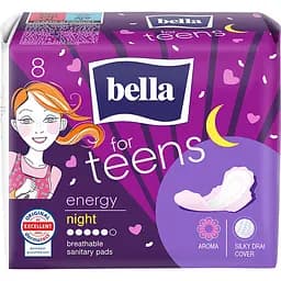 Гигиеническая прокладка Bella for Teens Energy night 8 шт.