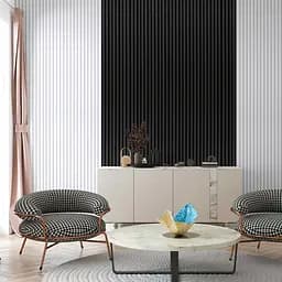 Рейка декоративна Wall Sticker WPC стінова 3000х160х23 мм Антрацит SW-00001532 - мініатюра 8
