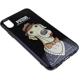 Чохол-накладка PUZOO TPU Glossy Shiny Powder Art dog iPhone X Black Bean - мініатюра 3