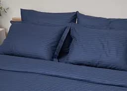 Набор наволочек Moon&Star Satin Stripe Delfi Blue 40х40 см 2 шт