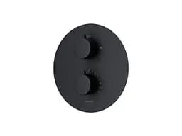 Душова система прихованого монтажу Corsan Lugo black + BOX з термостатом Z03TBL, Чорний матовий - мініатюра 3