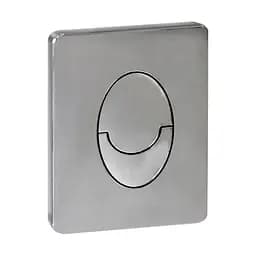 Панель змиву пластикова Koer KT-0606-01 157x198x3mm, кнопка закруглена KR5342, Хром