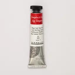 Фарба темперна Sennelier 21 мл, професійна, S5, Кадмій червоний глибокий (Cadmium Red Deep)