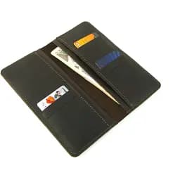 Кошелек-купюрник Crazy Horse кожаный тонкий коричневый