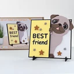 Картина 3D, Best Friend , МДФ ґрунтоване, 19х19см, ROSA Talent - мініатюра 3